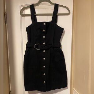 H&M black Jean mini dress